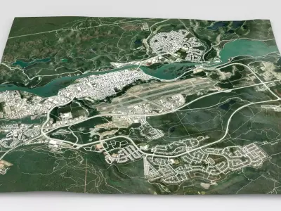 Cityscape Whitehorse Canada 3D model