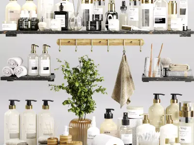 Bathroom accessories-set4 3D model