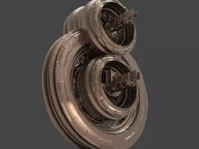 Ancient Alien Star Ring 3  3D model