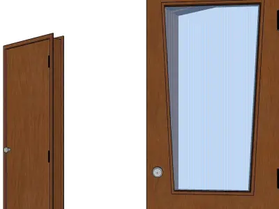 Door made in SketchUp 3D model