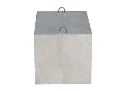 Industrial Concrete Product Low-poly 3D model