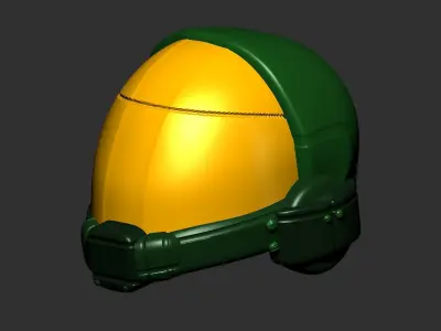 helmet high ver 3 poly sculpt 3d printable 3D model buy