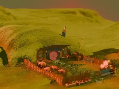 CASA HOBBIT 3D model