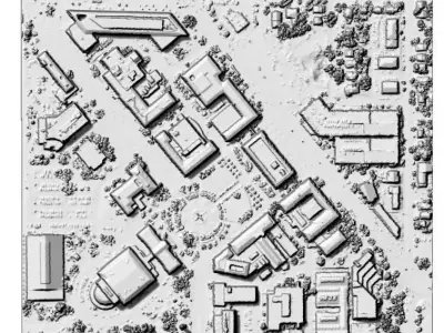 Purdue Campus 3D print model