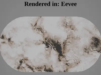 Bathroom Mat Marble Pattern for Eevee and Cycles Low-poly 3D model