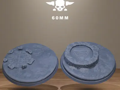 Mystic Bases Pack  40 Hollowed Bases 3D print model