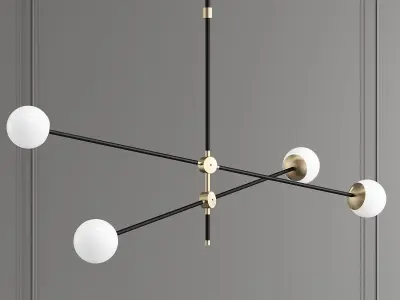 BULLARUM bullrum chandelier - gold 3D model