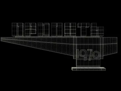 Entrance to Pripyat 3D model