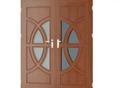 Asian Style Front Door 3D model