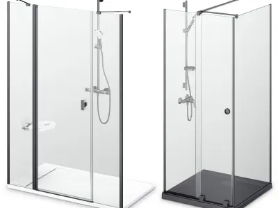 Cabin showers Radaway set 164 3D model