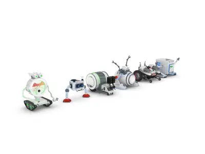 Funny Robots Pack 1 3D model