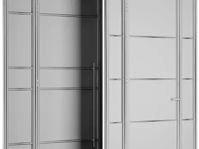 Entrance door set163 3D model