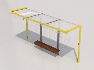 MMCite Geomere 300 Bus Shelter 3D model