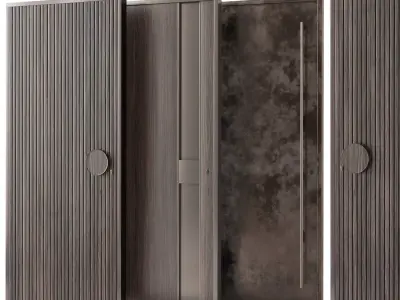 Entrance door collection 3D model