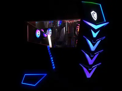 Pc Msi Case Model  3D model