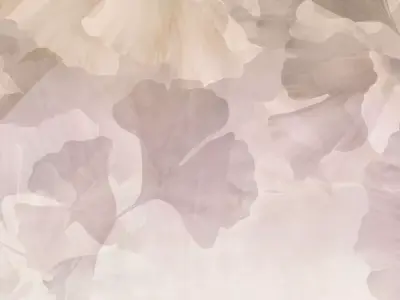 Oversized Ginkgo Leaf Wash Texture