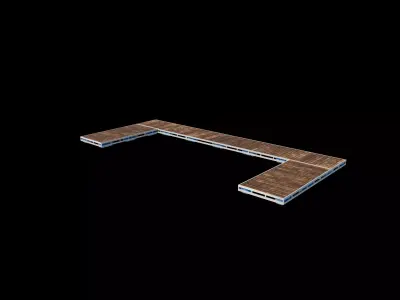 floating docks 02 3D model