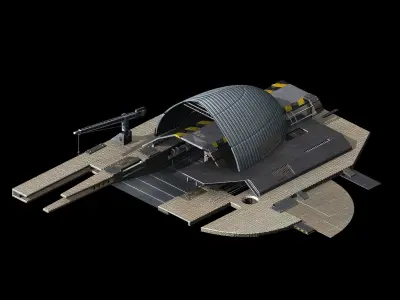 Battleship - Repair Station 01 3D model