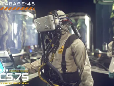 Monster In Capsule Low-poly 3D model