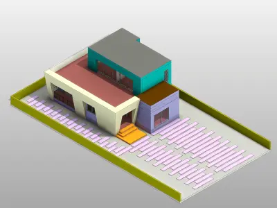 Minimal Modern House - 230 SQM - Full Package 3D model