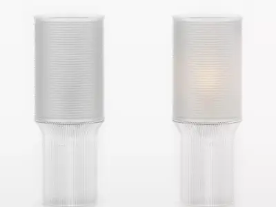 SAINT LOUIS Crystall Lampshade Tall Table Lamp Free 3D model