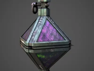 Sci-Fi Granade Low-poly 3D model