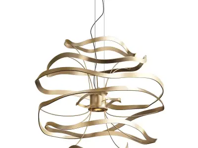 Calligraphy 1 Light Geometric Pendant 3D model