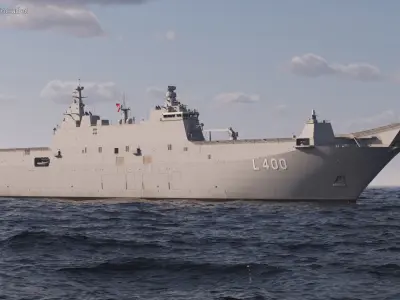  TCG Anadolu L400 Rigged for Maya 