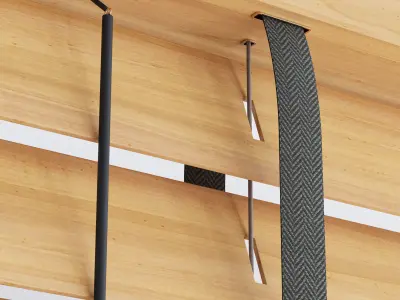 Wooden blinds Set  3D model