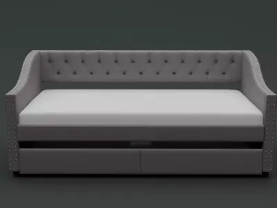 Modern LivingRoom Sofa Low-poly 3D model