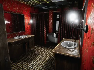 HQ Modular Interior Mansion Low-poly 3D model