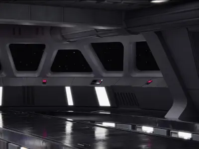 Star Destroyer Bridge Star Wars 3D model