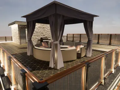 Mansion Interior And Exterior 3D model