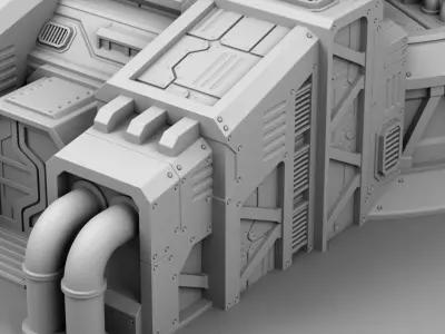 Martian oxygen generation 3D print model