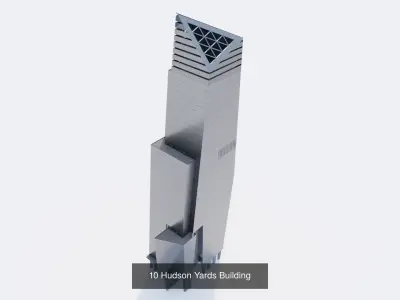 Hudson Yards Buildings Complex 3D Model Pack