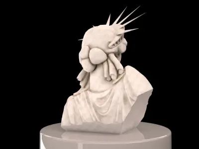 Statue of Liberty LowPoly Low-poly 3D model