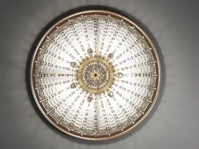 Round type  Classical Crystal Chandelier 3D model