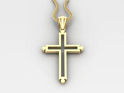 Cross Light Gold 4CP039 3DM STL 3D print model