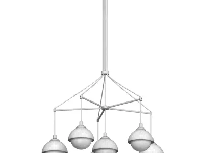 Pendant lamp spider Neruni 3597 - 6 3D model