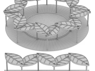 Walk Way Shade 3D model