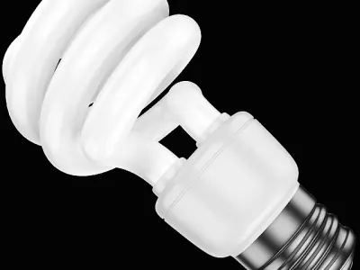 Compact Fluorescent Bulb 3D model