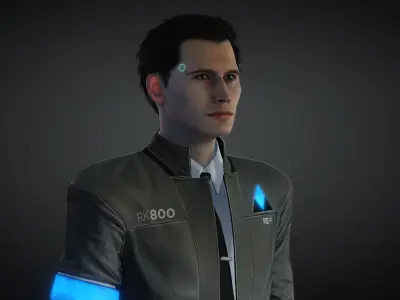 detroit become human rk800 Low-poly 3D model