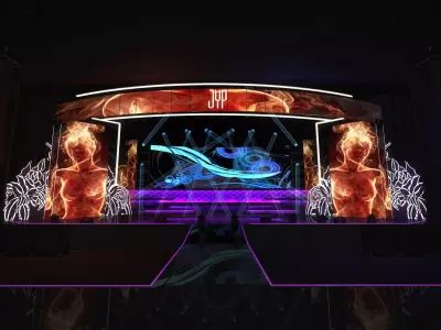 Concert Stage 3 3D model