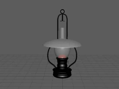 Oil Lamp 3D model 2