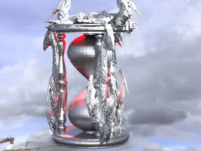 Dragon hourglass 4  3D model