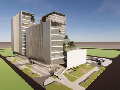 Modern City Block -A26 3D model
