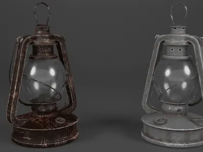 kerosene lantern 3D model