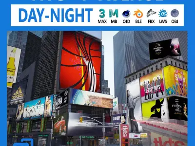 NYC 7th Avenue  V2 3D model