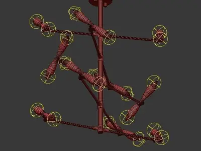 Hank chandelier 3D model