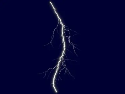 Realistic 3D Lightning CG-06 Low-poly 3D model